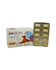Petcondro - Condroprotector es un alimento complementario para apoyar el mantenimiento de la función normal del cartílago articular en perros y gatos.