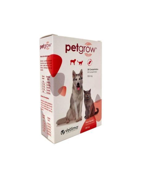 Petgrow es un alimento complementario que se caracteriza por ser un multivitamínico con minerales.
