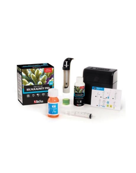 El Red Sea Alkalinity Pro (KH) kit del Mar Rojo es una prueba de titulación avanzada.