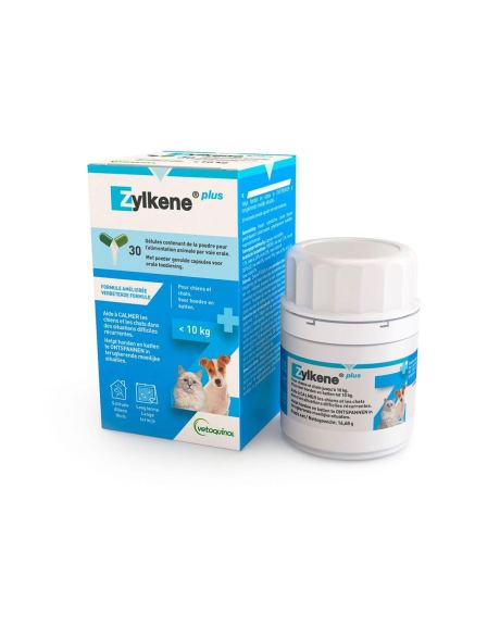 Zylkene Plus hasta 10kg ayuda a minimizar la ansiedad en diferentes situaciones.
