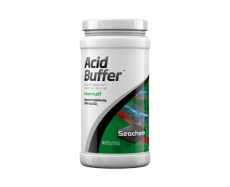 Seachem Acid Buffer es un tampón sin fosfato para reducir el pH y amortiguar con tampón alcalino.