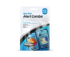 El Seachem Alerts Combo Pack 1 año combina el suministro para un año de Ammonia Alert (1 tarjeta) y pH Alert (1 tarjeta y 1 sensor de repuesto).