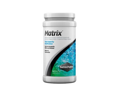 Seachem Matrix es un biomedio de alta porosidad que proporciona una biofiltración eficiente para la eliminación de desechos nitrogenados.