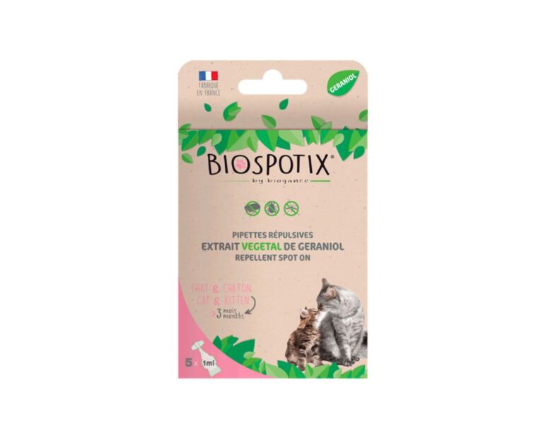 Pipetas Repelentes Naturales Biospotix para Gatos