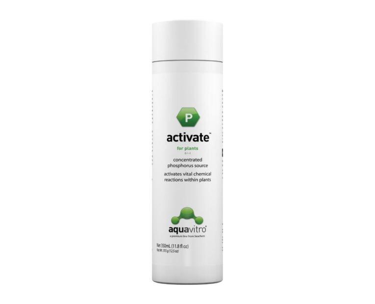 Aquavitro Activate, fuente concentrada de fósforo (6.000 mg/LP). Cuando se usa según las indicaciones