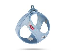Pectoral Curli Clasp Vest Air-Mesh Azul Claro indicado para perros pequeños y medianos.