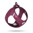 Arnés Curli Clasp Vest Air-Mesh Burdeos indicado para perros pequeños y medianos.