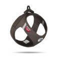 Arnés Curli Clasp Vest Air-Mesh Marrón indicado para perros pequeños y medianos.