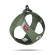 Arnés Curli Clasp Vest Air-Mesh Verde Oscuro indicado para perros pequeños y medianos.