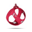 Arnés Curli Clasp Vest Air-Mesh Rojo indicado para perros pequeños y medianos.