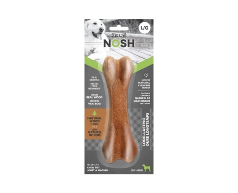 Hueso Zeus Nosh Wood Chew Bone - Madera