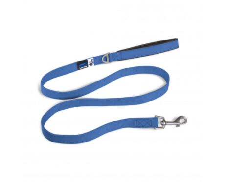 Correa Curli Basic Nylon Azul es una correa para perros, fabricada en nylon y con asa acolchada.