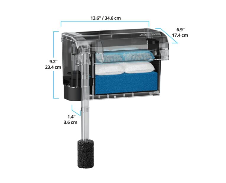 filtro_mochila_aquaclear_fluval_ac_dimensao