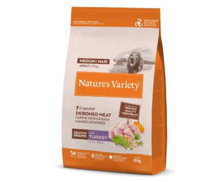 Nature’s Variety Healthy Grains Adult Medium/Maxi Pavo