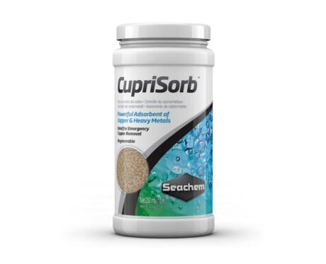 Seachem CupriSorb, un potente adsorbente de cobre y metales pesados.