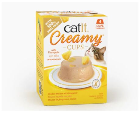 Catit Creamy Cups – Mousse Cremoso de Pollo y Piña