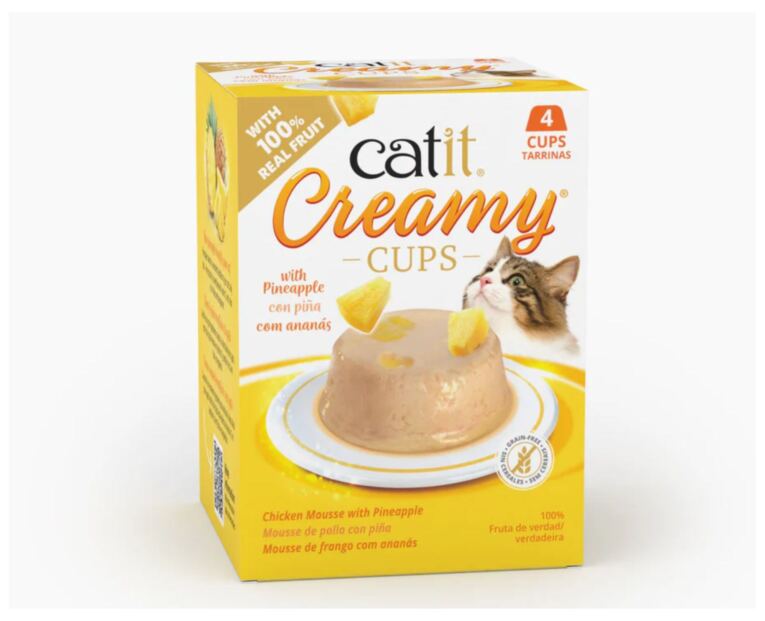 Catit Creamy Cups – Mousse Cremoso de Pollo y Piña