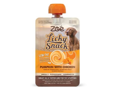 Snack cremoso de calabaza y pollo para perros Zoë Licky
