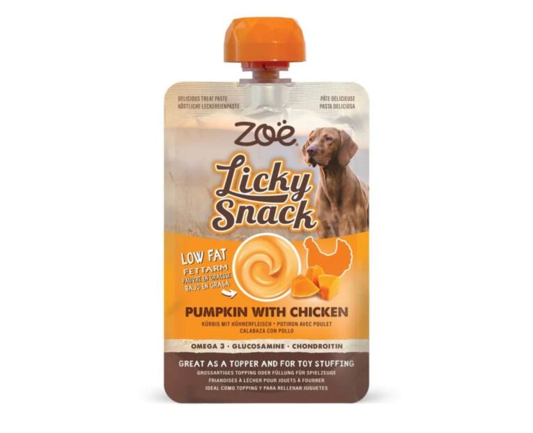 Snack cremoso de calabaza y pollo para perros Zoë Licky