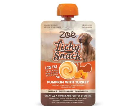 Snack cremoso de calabaza y pavo para perros Zoë Licky