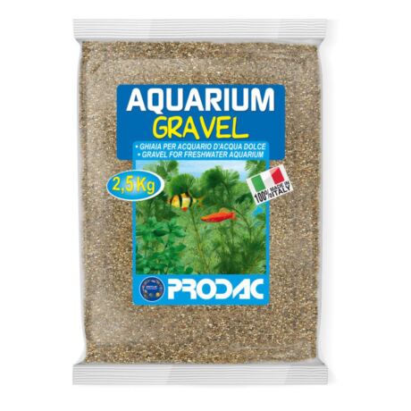 arena amarilla fina para acuario Prodac 2,5 kg