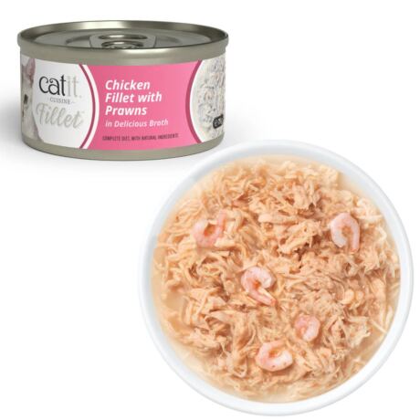 Catit Cuisine Fillet Atún con Gambas en caldo 75 g