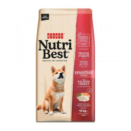 Picart NutriBest Puppy Sensitive Salmón y Arroz – Pienso Puppy
