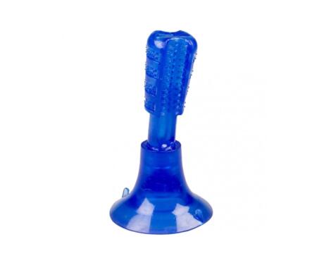 Cepillo de goma para perros Duvo Plus con ventosa limpieza dental