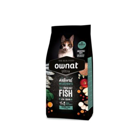 Saco de pienso Ownat Ultra Ageing de pescado azul para gatos ancianos de más de 12 años