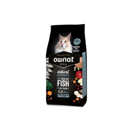 Saco de pienso Ownat Ultra Mature Sterilized Fish de pescado para gatos sénior esterilizados