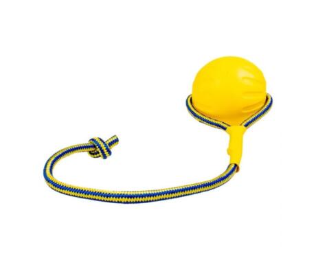 Pelota flotante para perros Duvo Plus con cuerda juguete acuático resistente