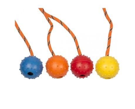 Pelota de goma para perros Duvo Plus juguete resistente para morder