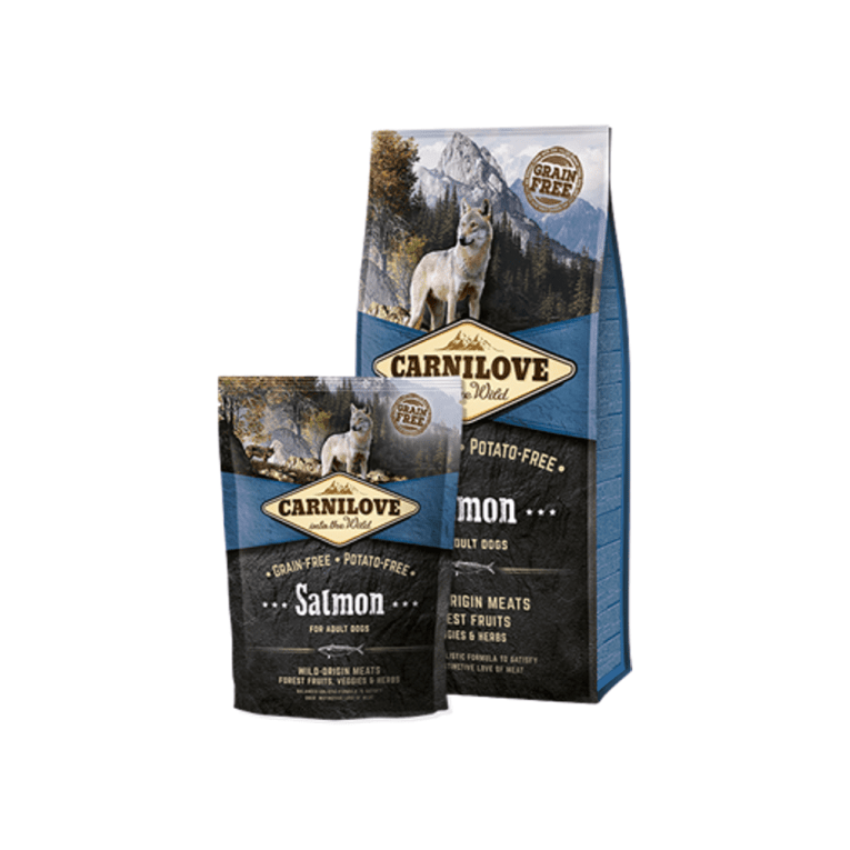 Carnilove Salmon es una fórmula sin cereales ni patatas para perros adultos de todas las razas.