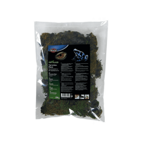 Reptiland Moss es musgo de verdad, este sustrato es 100% natural y ecológico. Por tanto, es ideal para aumentar la humedad en el terrario y es completamente seguro para ranas, salamandras, entre otros. Los sustratos en los terrarios naturales tienen muchas funciones y no son solo decorativas, es decir, juegan un papel muy importante en la definición del microclima del terrario.